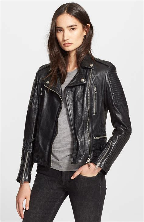 burberry moto jacket women& 39|Burberry denim jacket women's.